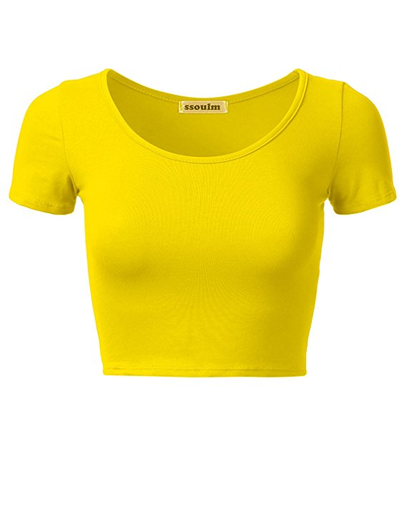 Yellow crop top 