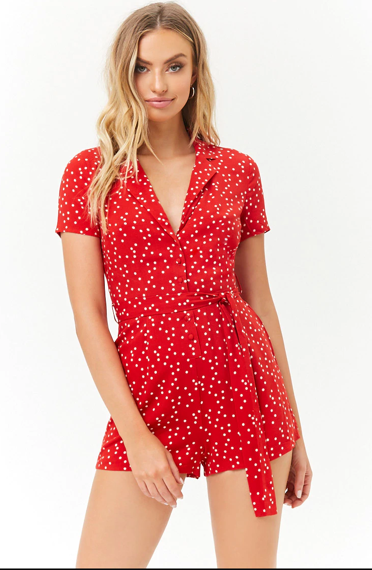 Polka dot romper 