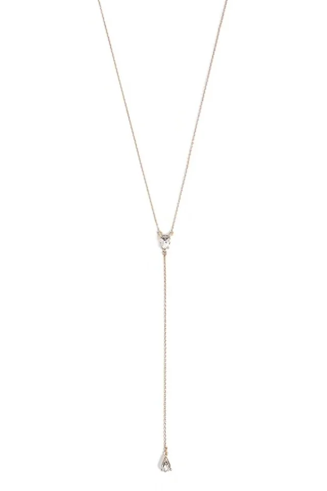 F21 Gem Drop Necklace