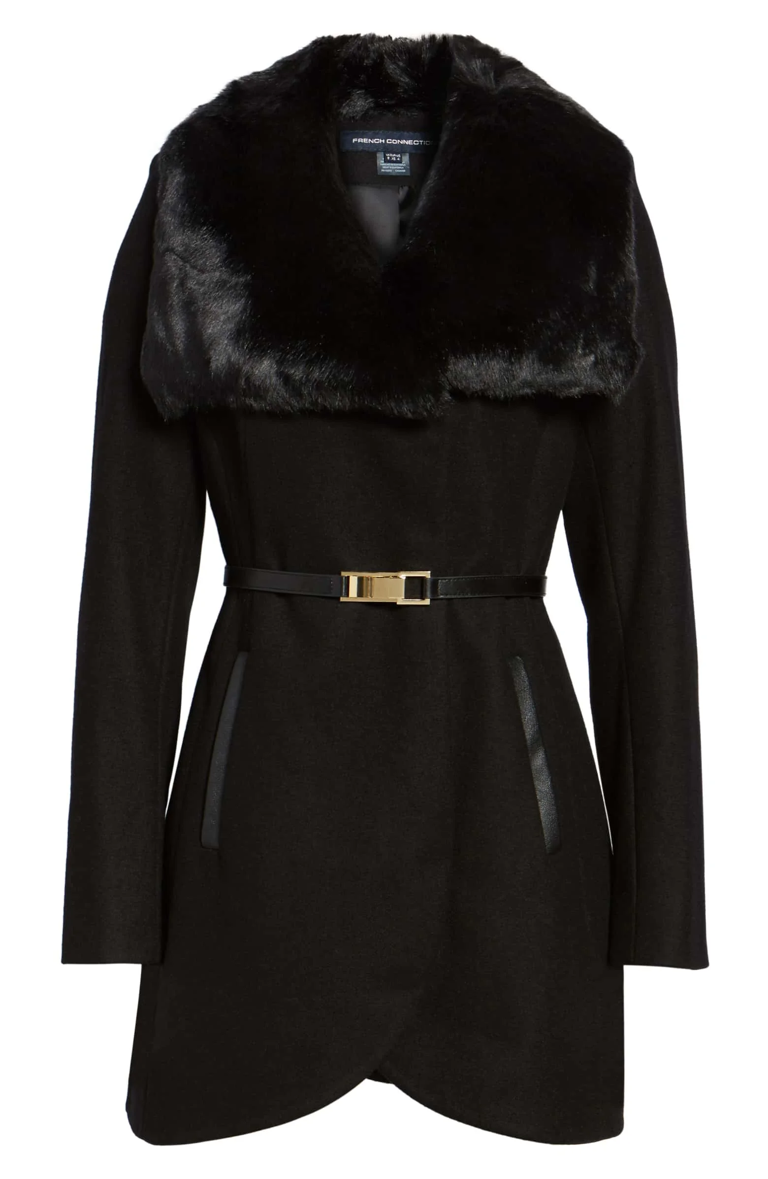 French Connection Faux Fur Coat