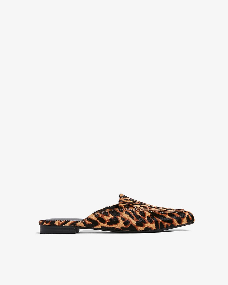 Express Leopard print loafers