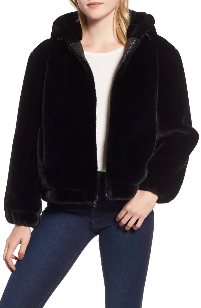 Marc New York Faux Fur Bomber