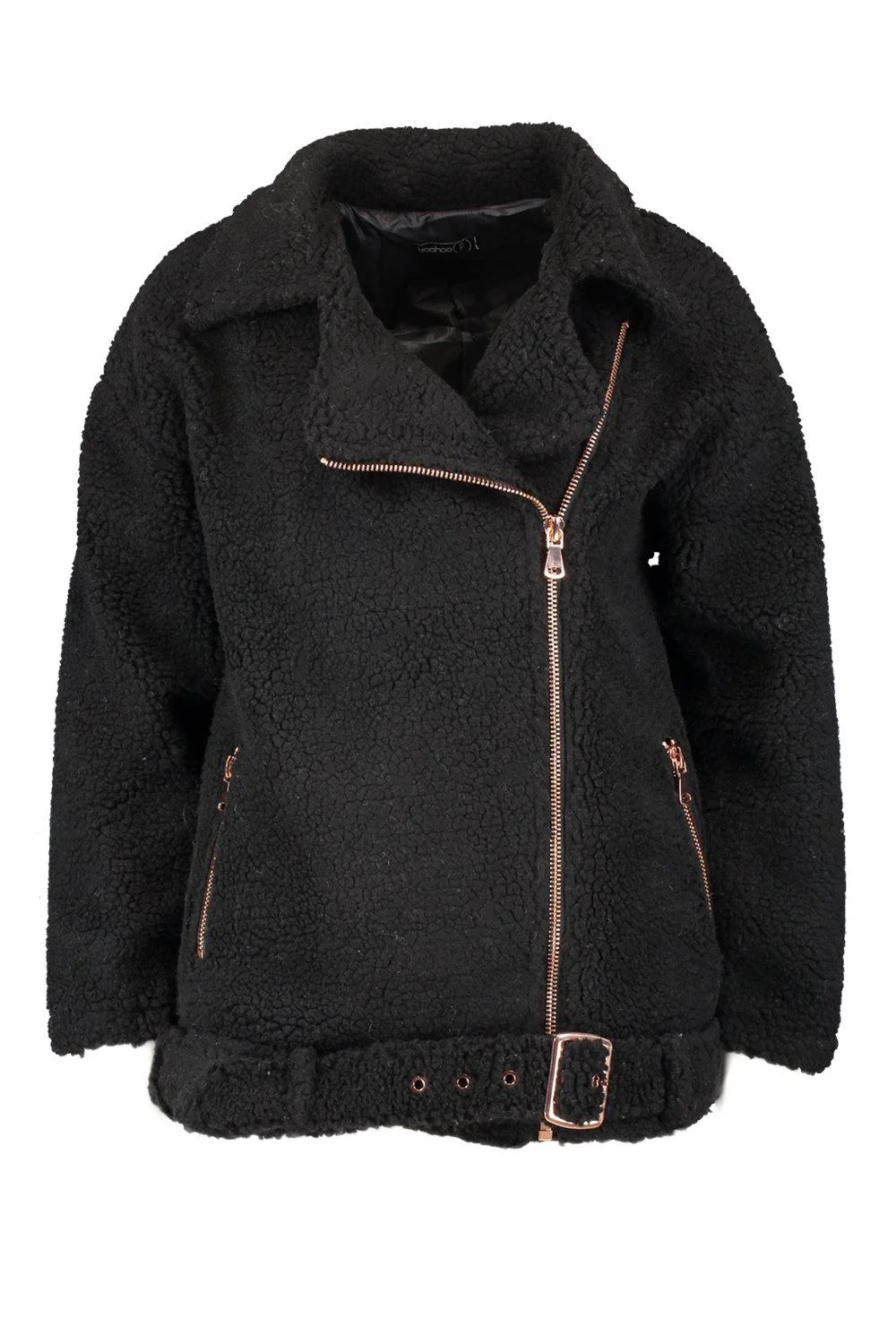 Teddy Faux Fur Biker Jacket