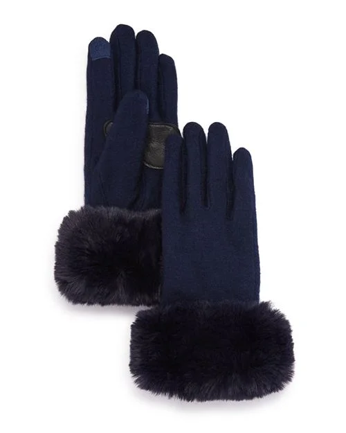 Echo Faux Fur Tech Gloves 