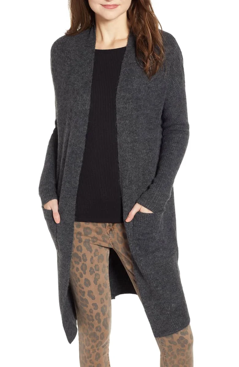 Leith Midi Open Cardigan