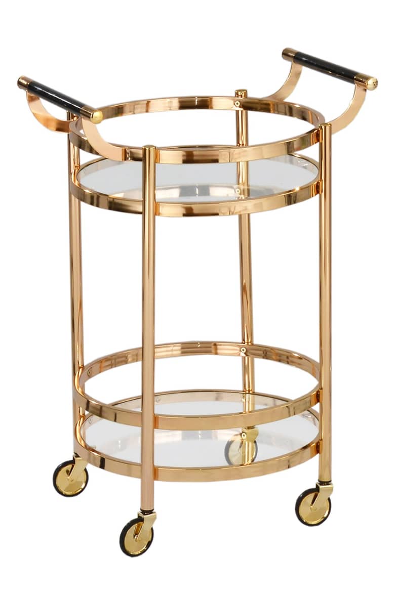 American Atelier Wheeled Bar Cart