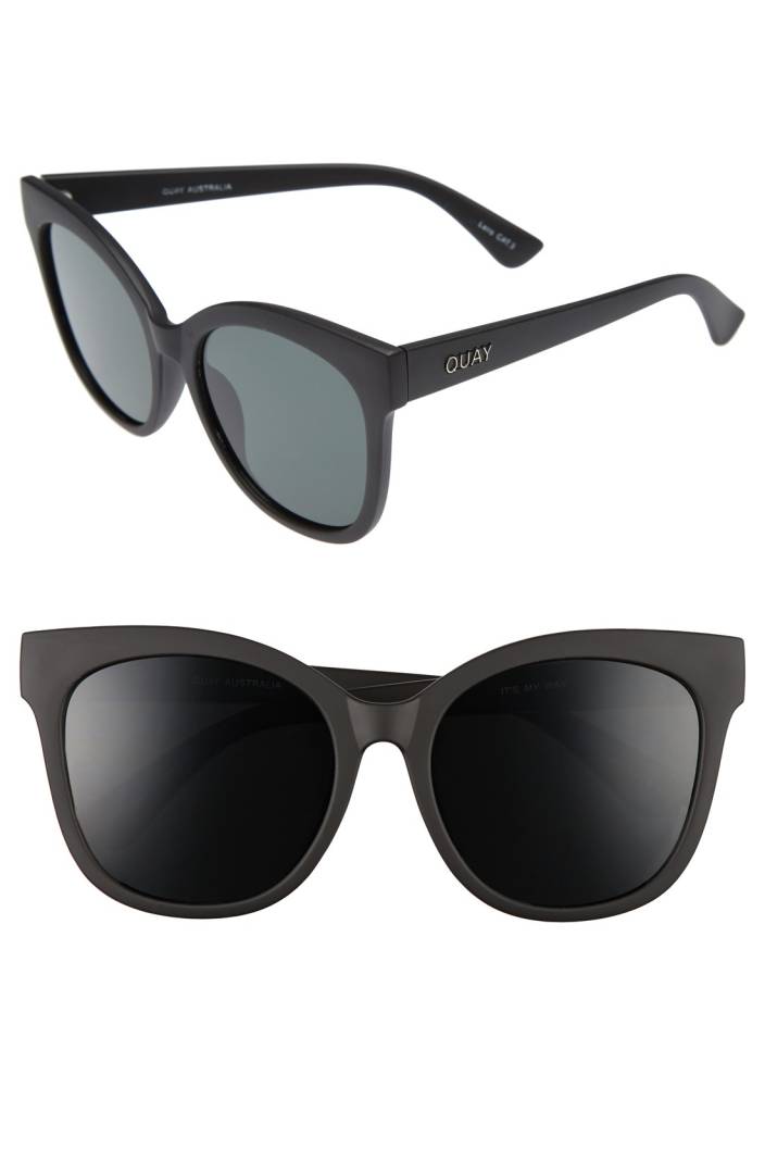 Quay Matte Black Sunnies