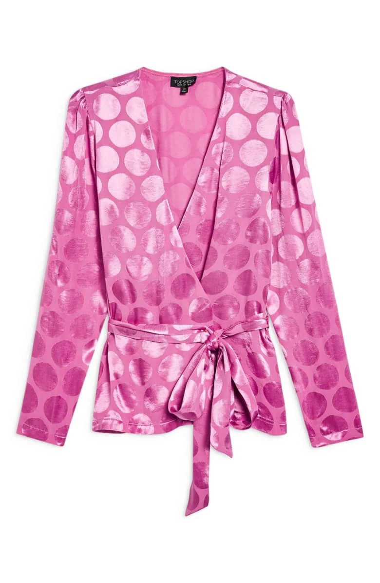 Topshop Spot Blouse