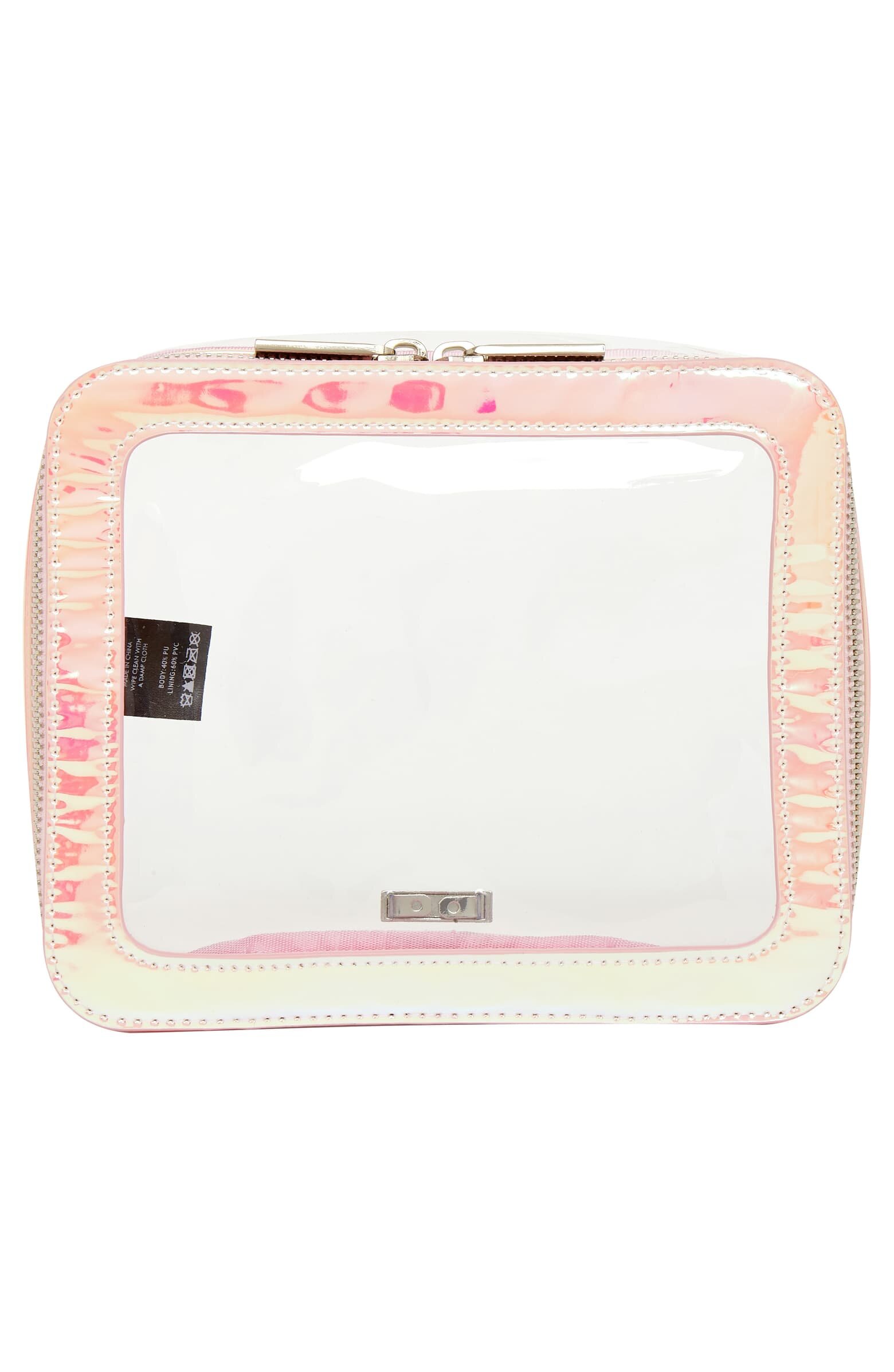 Skinnydip Holographic Clear Makeup Bag