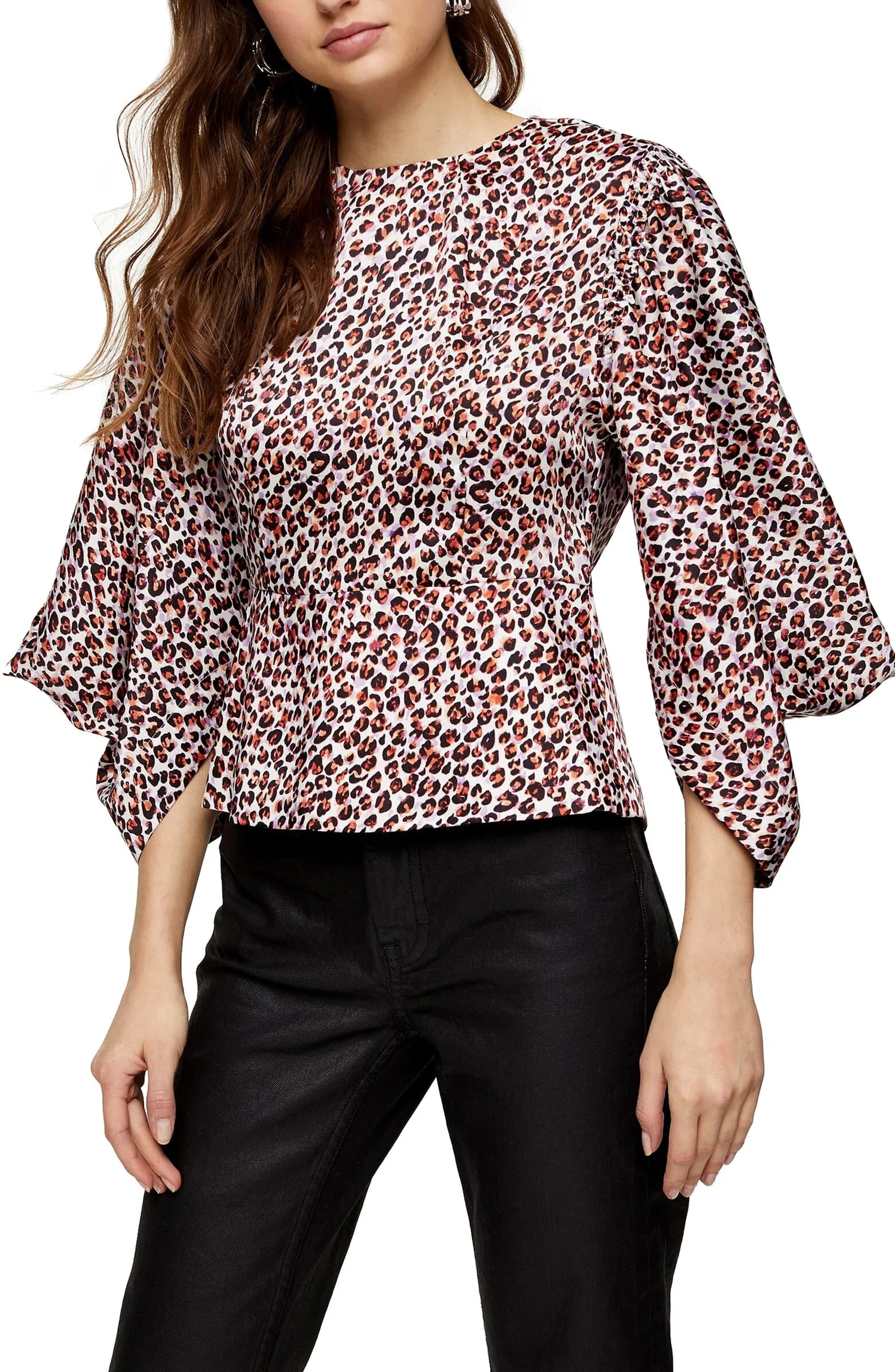 Topshop Leopard print Blouse 