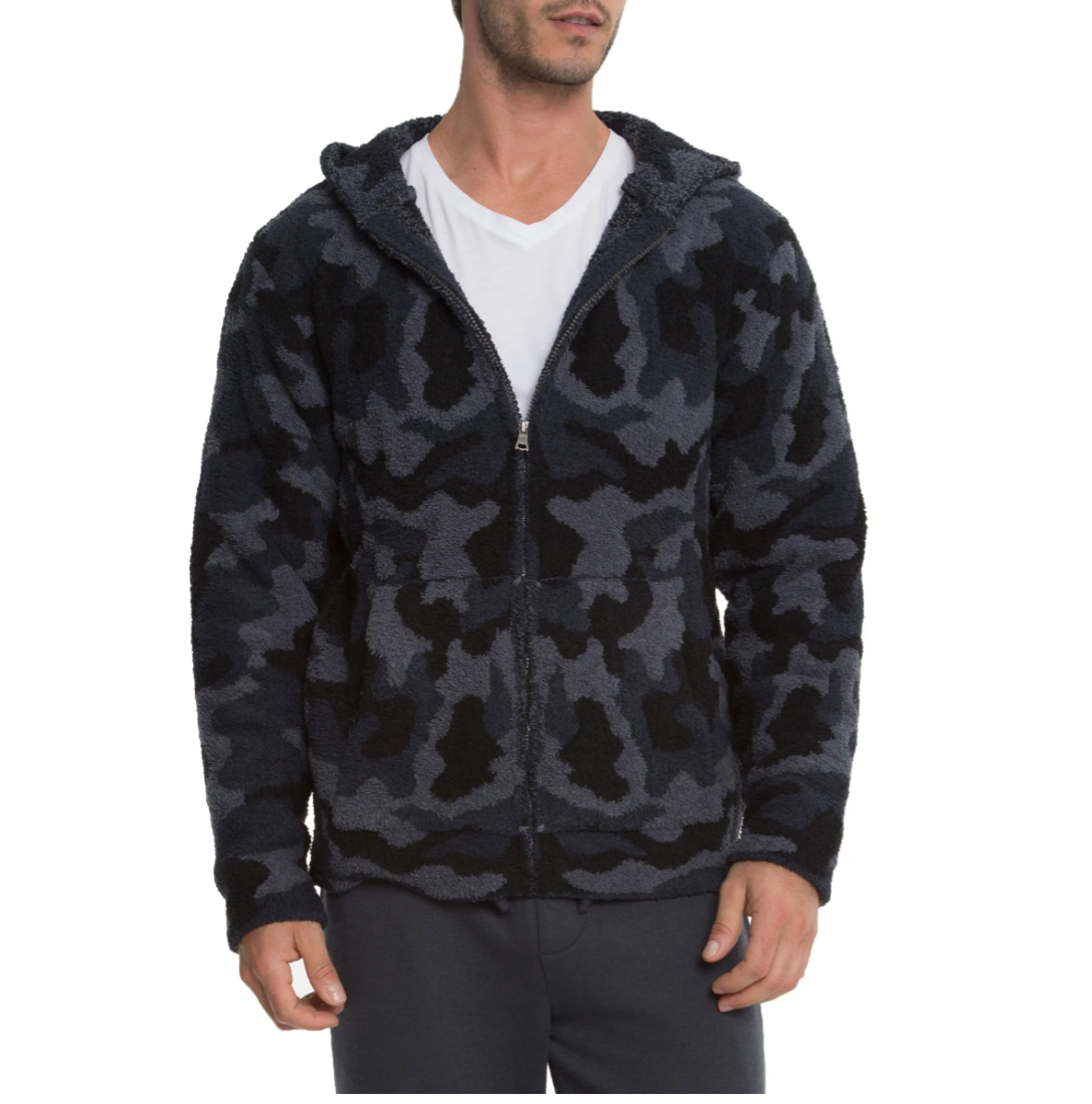 Barefoot Dreams Camo Zip Hoodie 