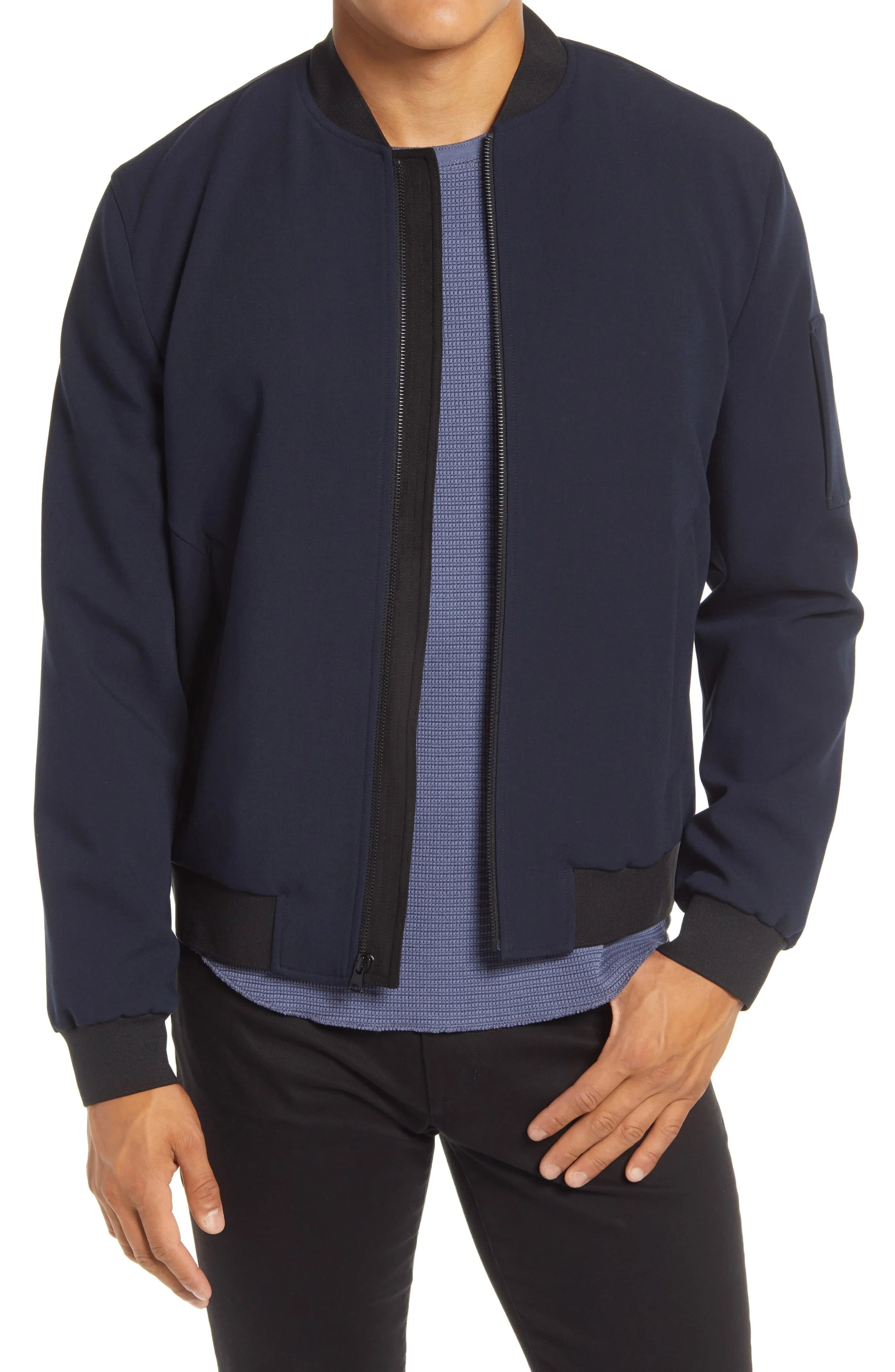 Vince Slim Fit Bomber Jacket