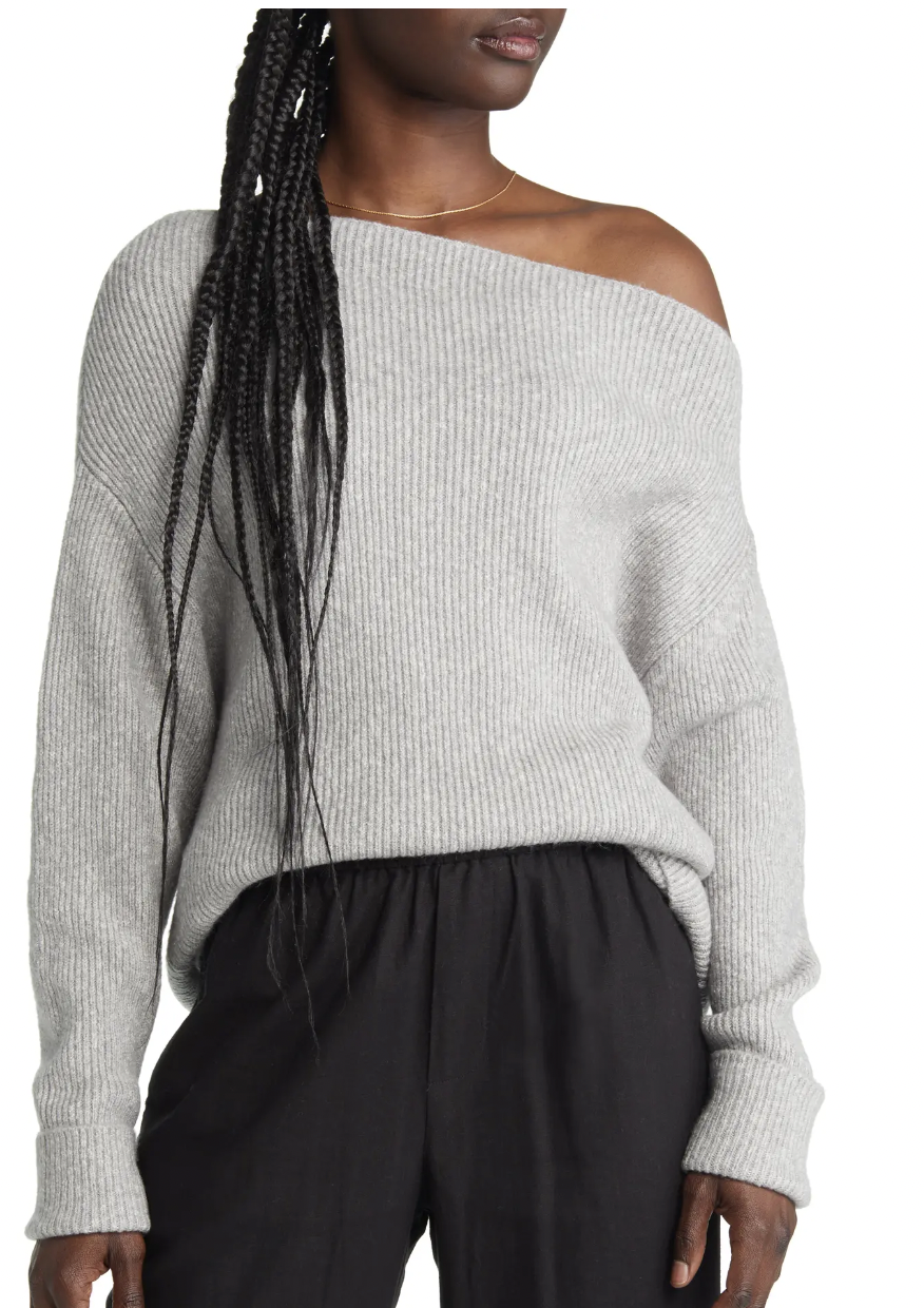 Treasure and Bond off the shoulder pullover