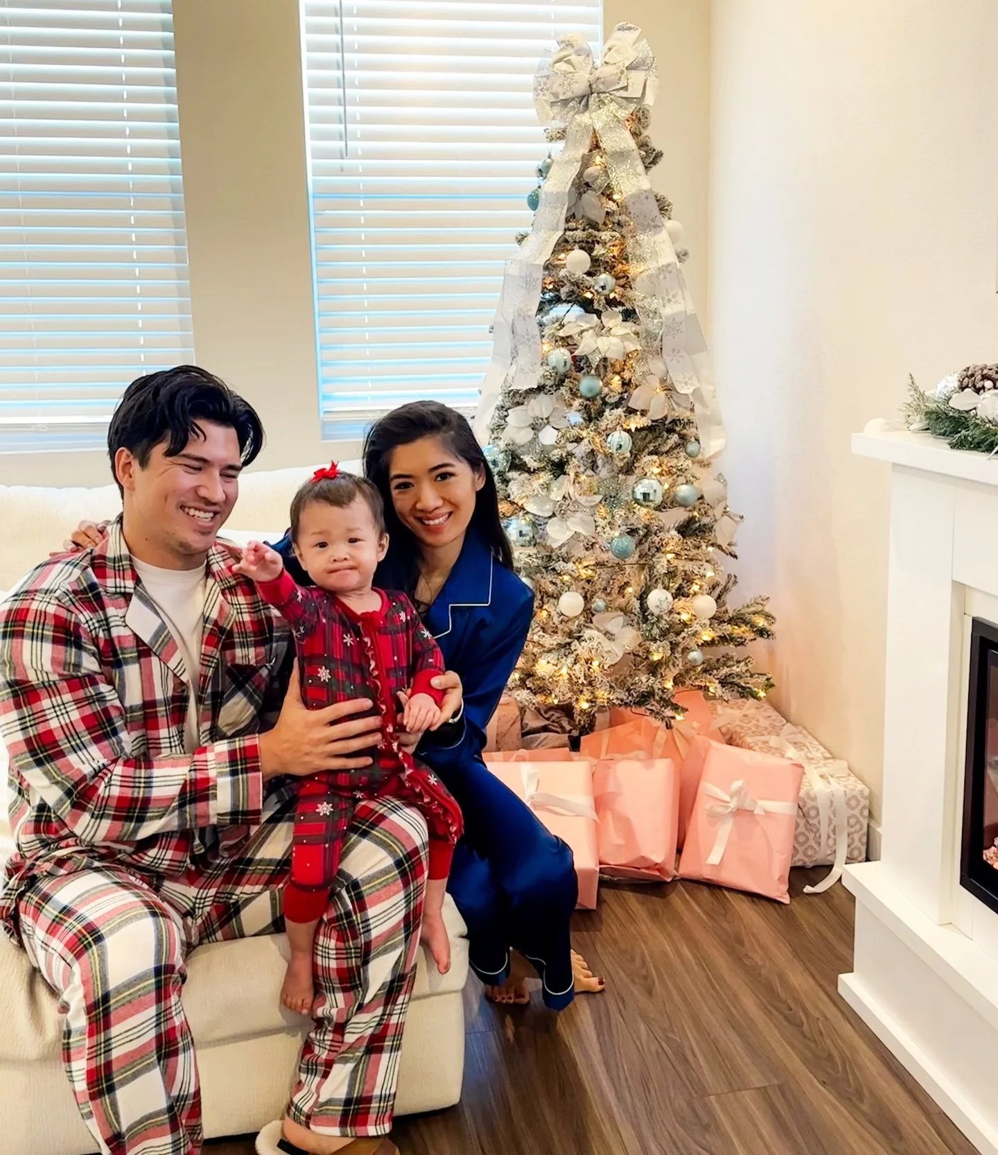 Wishing you a Merry Christmas from our family to yours! ❤️ So much to be grateful for this year!🎄✨ Our Christmas pjs linked via my @shop.ltk page! https://liketk.it/5HTJP 
#christmas2025 #vegaschristmas #holidayseason