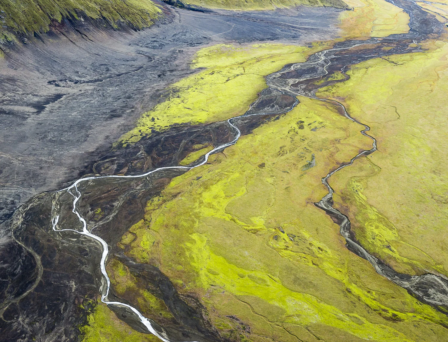 Meandering River, Vatnaoldur, Iceland, 2012