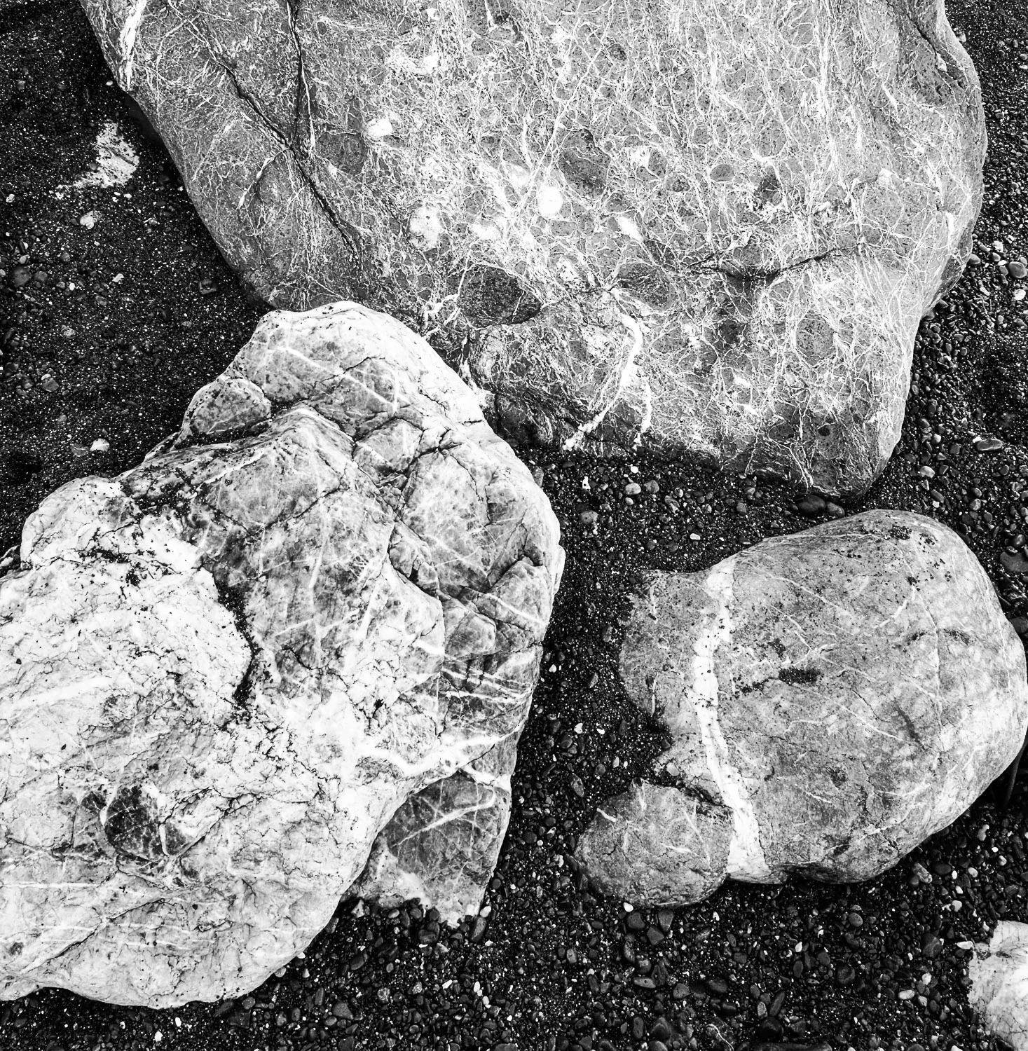 Sand and Rocks, Rockaway Beach, CA, 2006