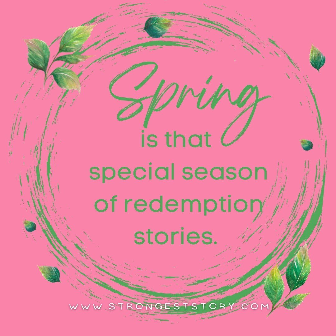 It&rsquo;s not always that things are so different, it's just that in Springtime our perspective changes. 

This is, after all, the season of exquisite redemption!🌿🌸

#strongeststory #spring2022 #redemptionstory