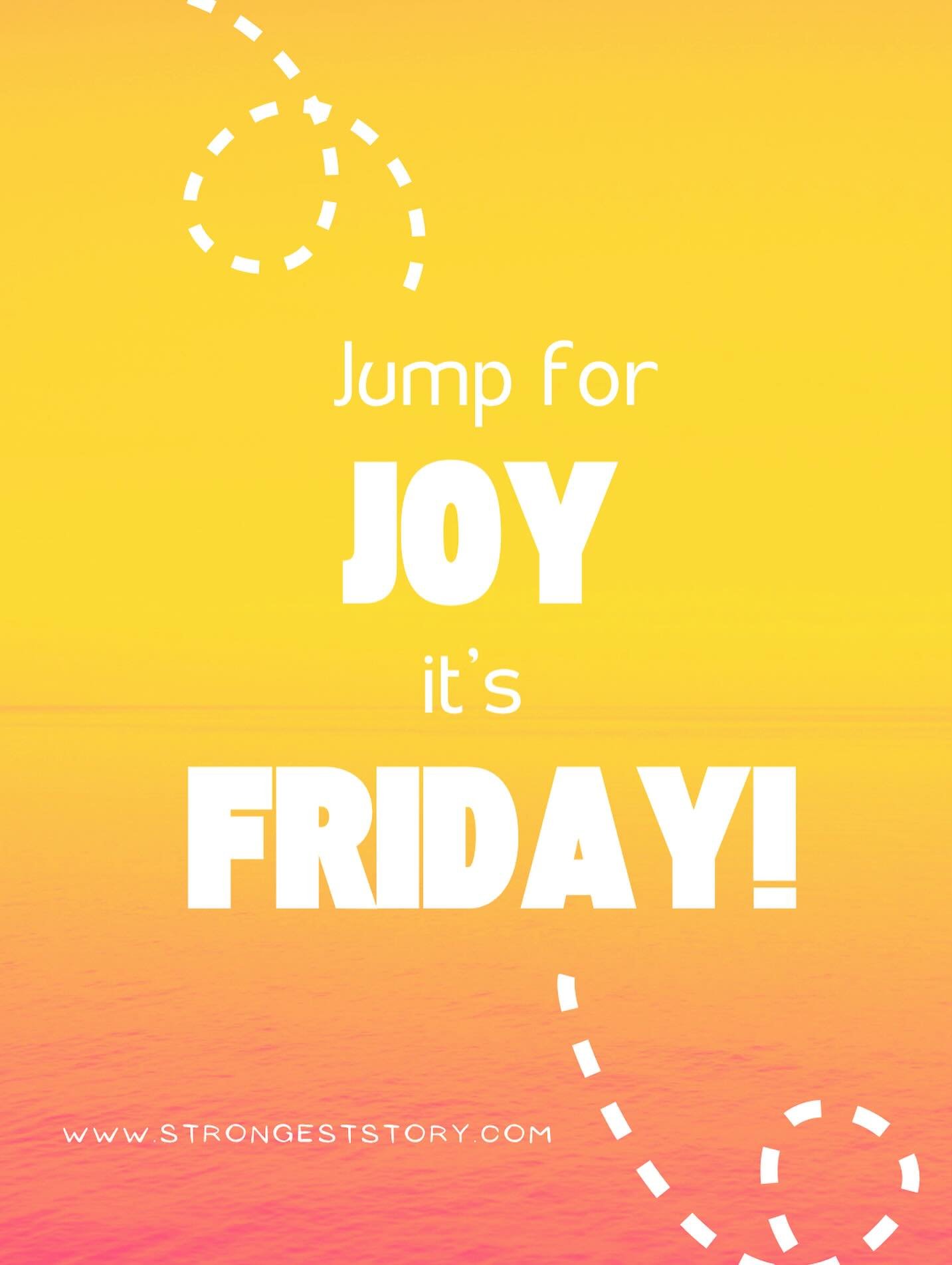 ✨ 𝐉𝐮𝐦𝐩 𝐟𝐨𝐫 𝐉𝐎𝐘 &mdash; 𝐢𝐭&rsquo;𝐬 𝐅𝐫𝐢𝐝𝐚𝐲! ✨

You made it through another week - and not just any week - but a loooong, and pretty tough exam week. 
That takes a whole lot of grit and heart. 💛

(Yes - this is for the moms too!😉 - 