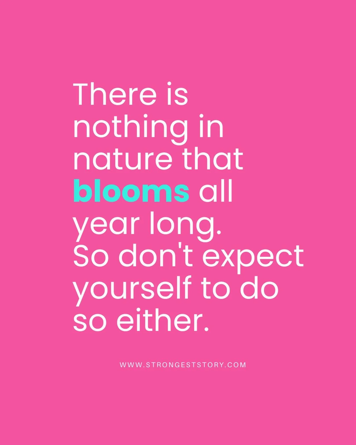 &ldquo;𝐓𝐡𝐞𝐫𝐞 𝐢𝐬 𝐧𝐨𝐭𝐡𝐢𝐧𝐠 𝐢𝐧 𝐧𝐚𝐭𝐮𝐫𝐞 𝐭𝐡𝐚𝐭 𝐛𝐥𝐨𝐨𝐦𝐬 𝐚𝐥𝐥 𝐲𝐞𝐚𝐫 𝐥𝐨𝐧𝐠.
𝐒𝐨 𝐝𝐨𝐧&rsquo;𝐭 𝐞𝐱𝐩𝐞𝐜𝐭 𝐲𝐨𝐮𝐫𝐬𝐞𝐥𝐟 𝐭𝐨 𝐝𝐨 𝐬𝐨 𝐞𝐢𝐭𝐡𝐞𝐫.&rdquo;

If you&rsquo;re feeling worn down, unmotivated, or like yo