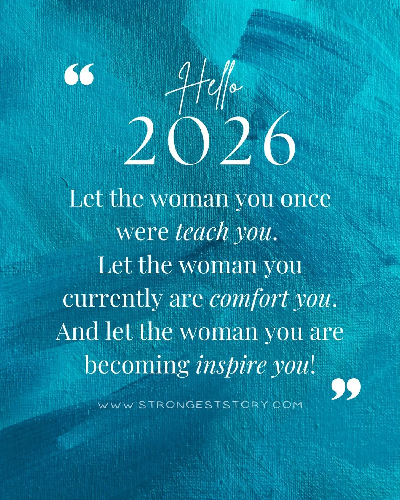 𝐇𝐄𝐑𝐄&rsquo;𝐒 𝐀𝐍 𝐈𝐍𝐕𝐈𝐓𝐀𝐓𝐈𝐎𝐍 𝐓𝐎 𝐘𝐎𝐔 𝐈𝐍 𝟐𝟎𝟐𝟔 📝
- to embrace the entirety of your story and who you are:

&ldquo;𝙇𝙚𝙩 𝙩𝙝𝙚 𝙬𝙤𝙢𝙖𝙣 𝙮𝙤𝙪 𝙤𝙣𝙘𝙚 𝙬𝙚𝙧𝙚 𝙩𝙚𝙖𝙘𝙝 𝙮𝙤𝙪&rdquo;.
Maybe last year knocked you around a