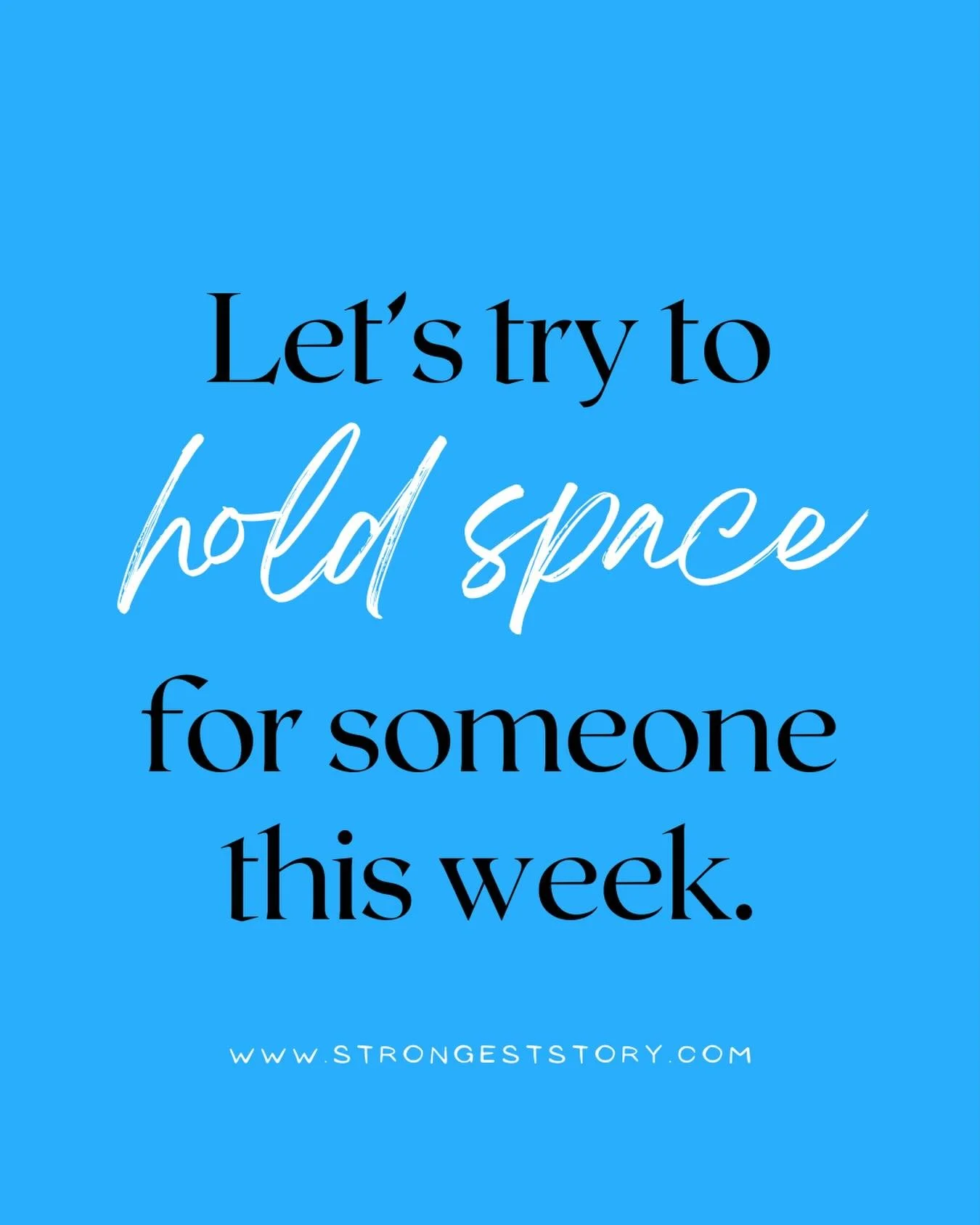 𝐖𝐡𝐚𝐭 𝐝𝐨𝐞𝐬 𝐢𝐭 𝐚𝐜𝐭𝐮𝐚𝐥𝐥𝐲 𝐦𝐞𝐚𝐧 𝐭𝐨 &ldquo;𝐡𝐨𝐥𝐝 𝐬𝐩𝐚𝐜𝐞&rdquo; 𝐟𝐨𝐫 𝐬𝐨𝐦𝐞𝐨𝐧𝐞?
It means showing up - not to fix, rescue, or advise - but simply to be there. 
To sit with someone in their mess or confusion or change, 
w