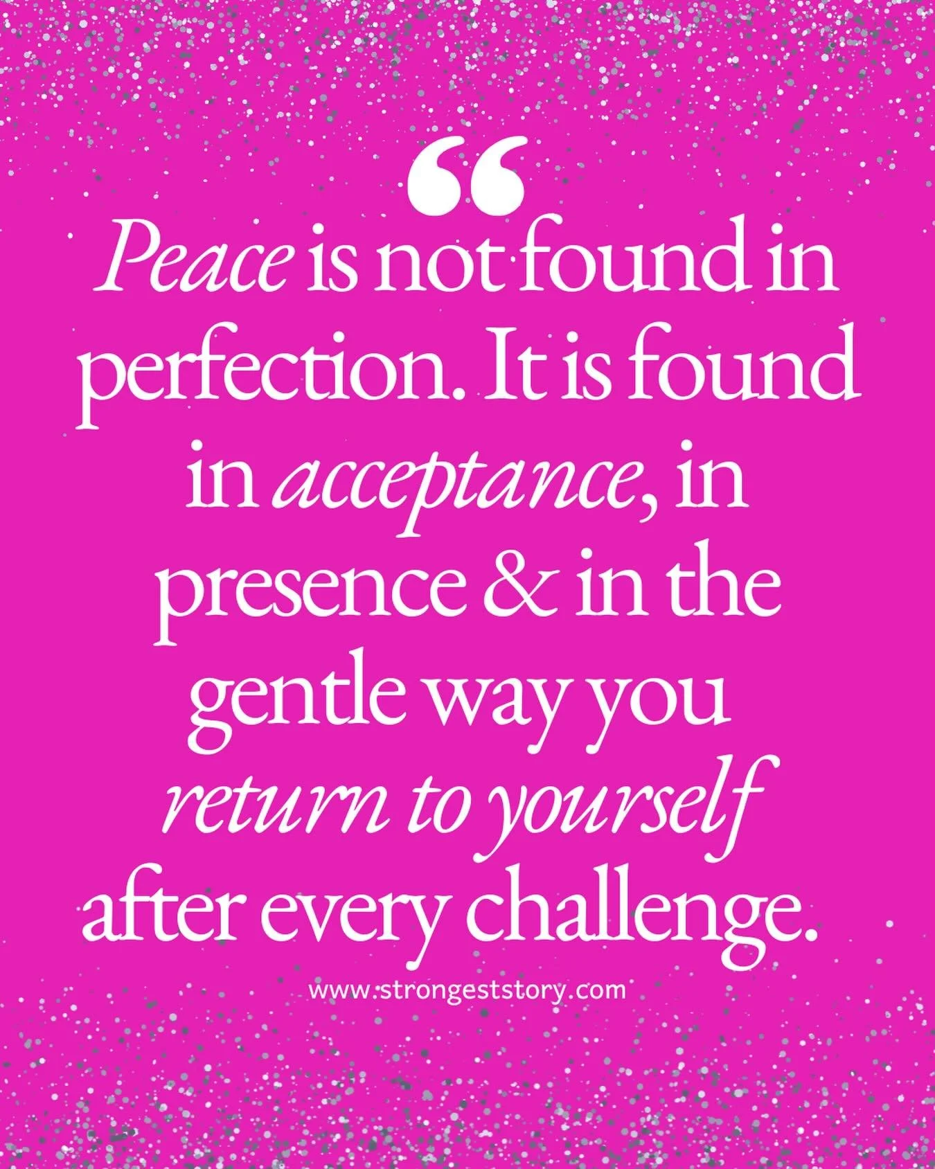 There was a time when I thought peace would come when I finally had everything figured out. 
When I was more organised, more patient, dropping less balls or perhaps making fewer mistakes.
But I think I am coming to realise that peace doesn&rsquo;t wa