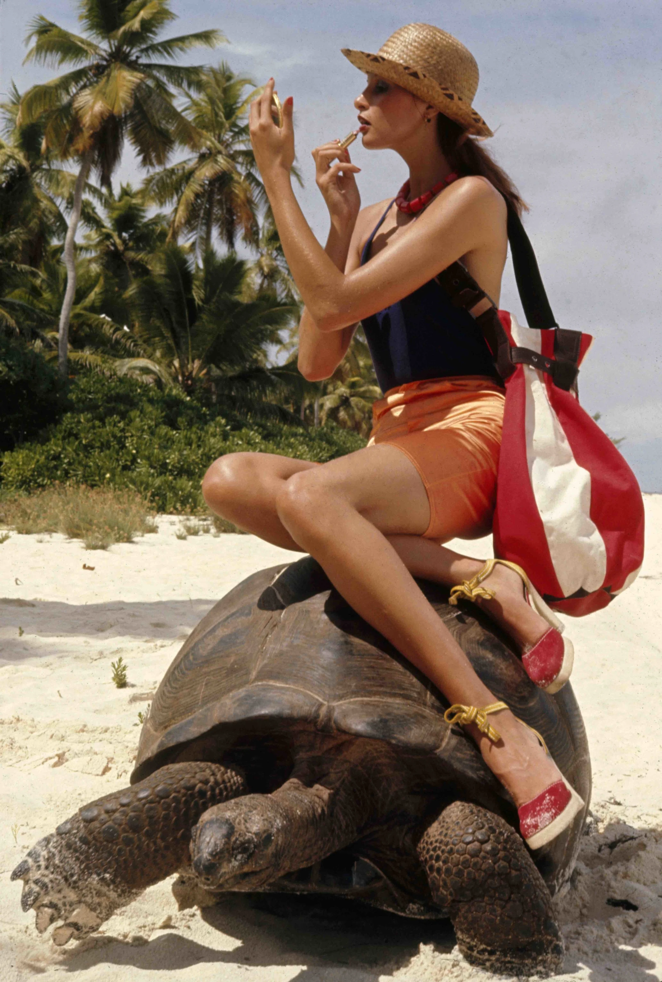 Apollonia van Ravenstein on Tortoise for Vogue Magazine, 1952