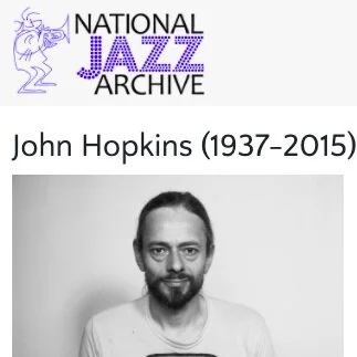 John 'Hoppy' Hopkins included in National Jazz Archive