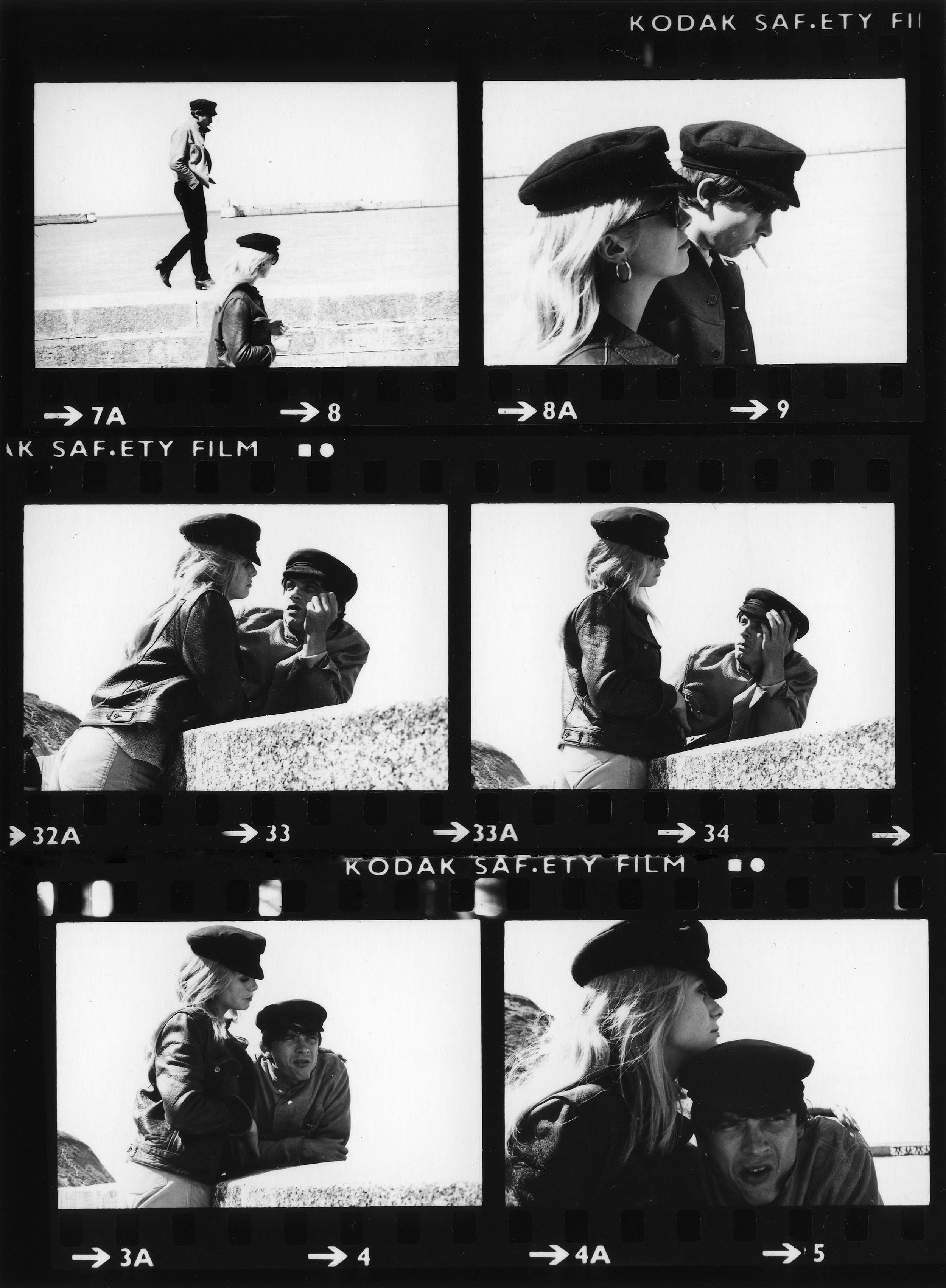 Bailey & Deneuve, Contact Sheet, 1965