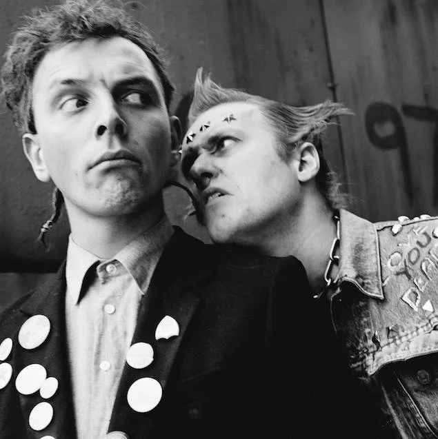 The Young Ones: Rik Mayall & Adrian Edmondson Shot in London for the Book 'Bachelor Boys: The Young Ones Book', 1987 by Sheila Rock