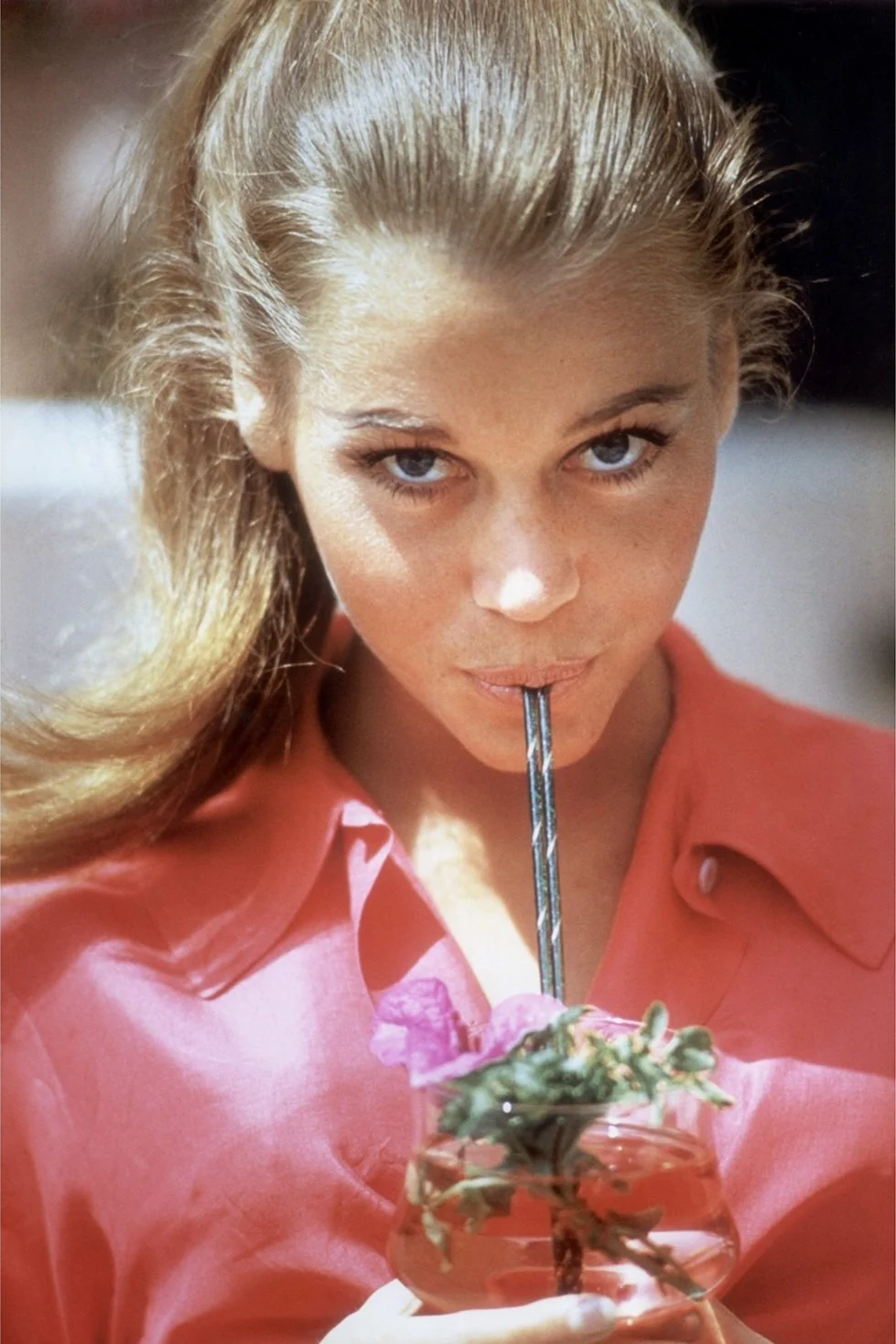 Jane Fonda with Straw, Beverly Hills, 1962 by Willy Rizzo