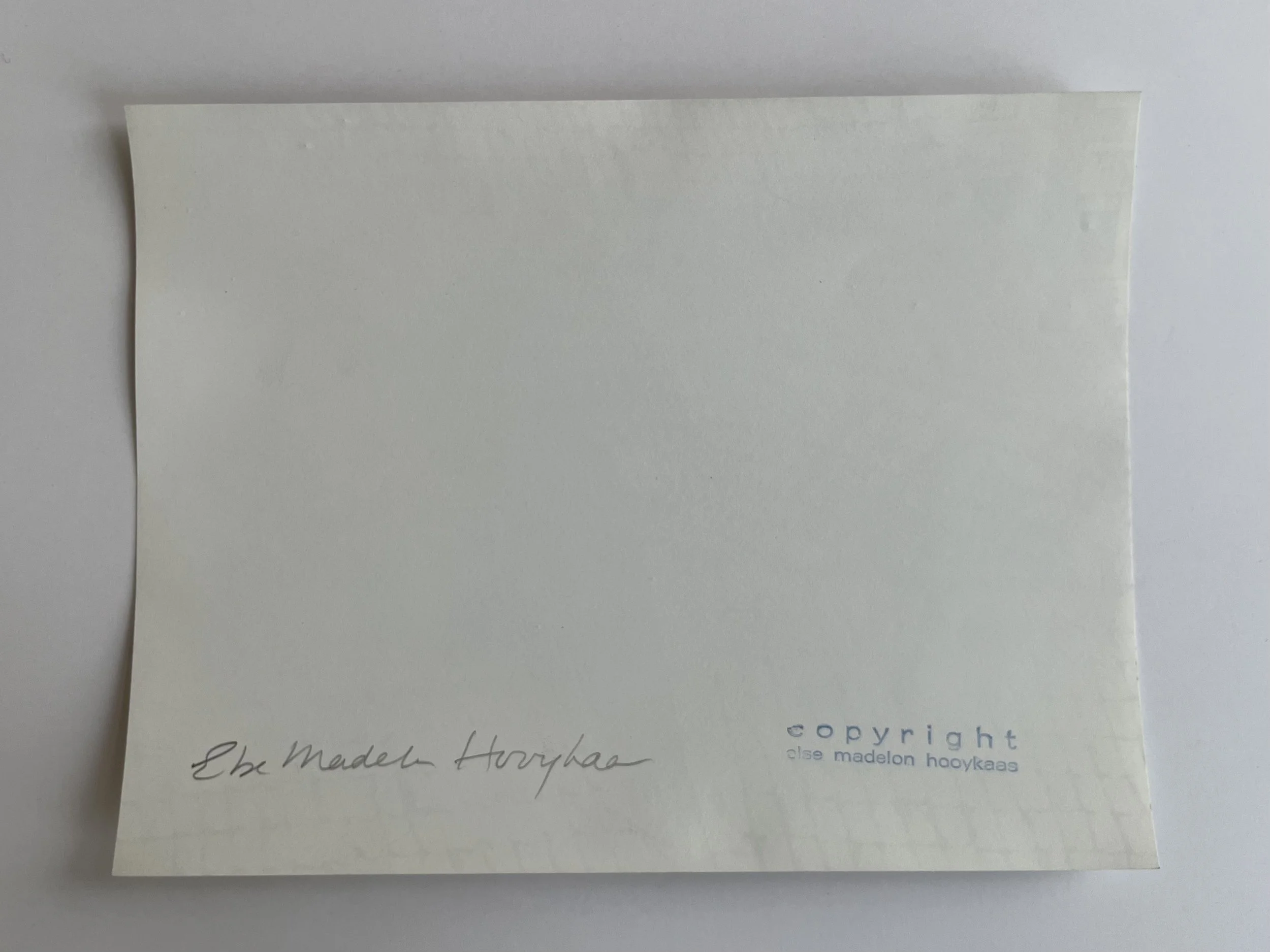 Madelon Hooykaas Snow on Roofs I, Leiden, 1961 back.jpeg