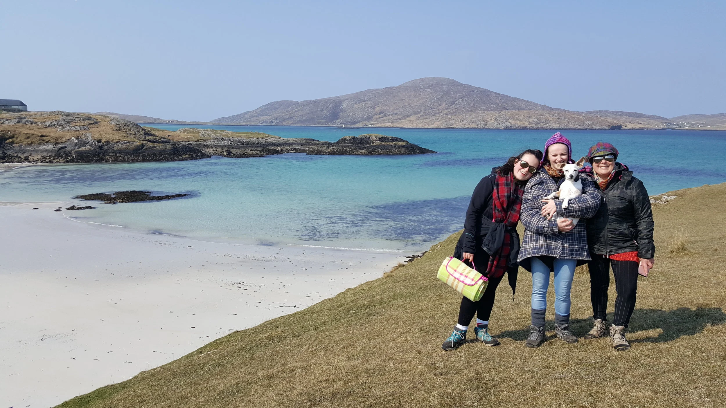 Elise, Emma and Fabienne on Vatersay