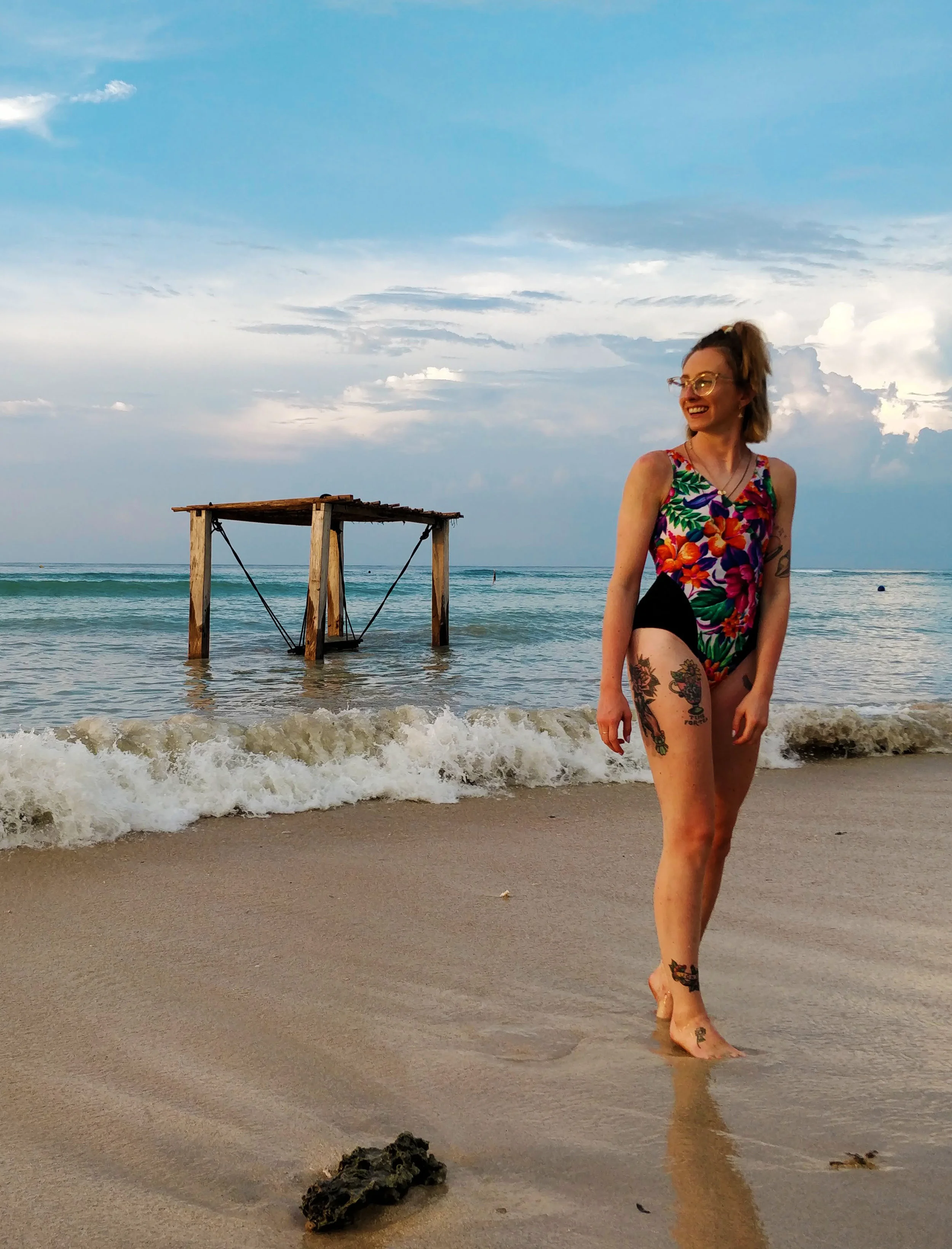 One of the many beautiful beaches on Gili T. Photograph: Jake McCabe.
