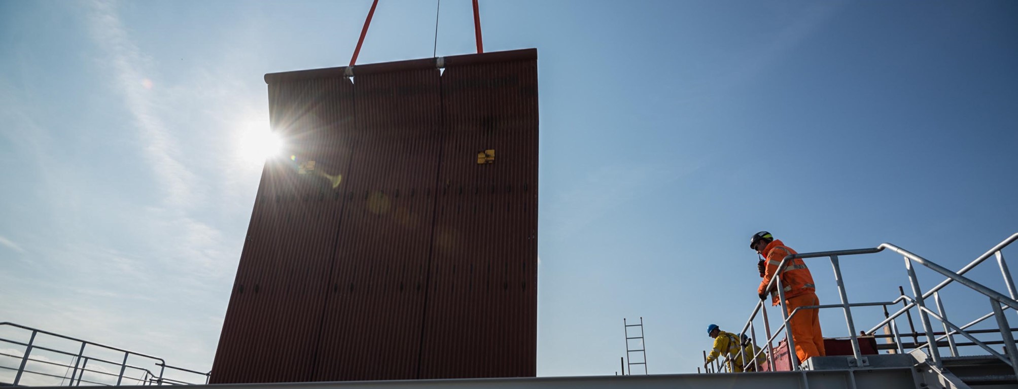 energy from waste facility construction beam