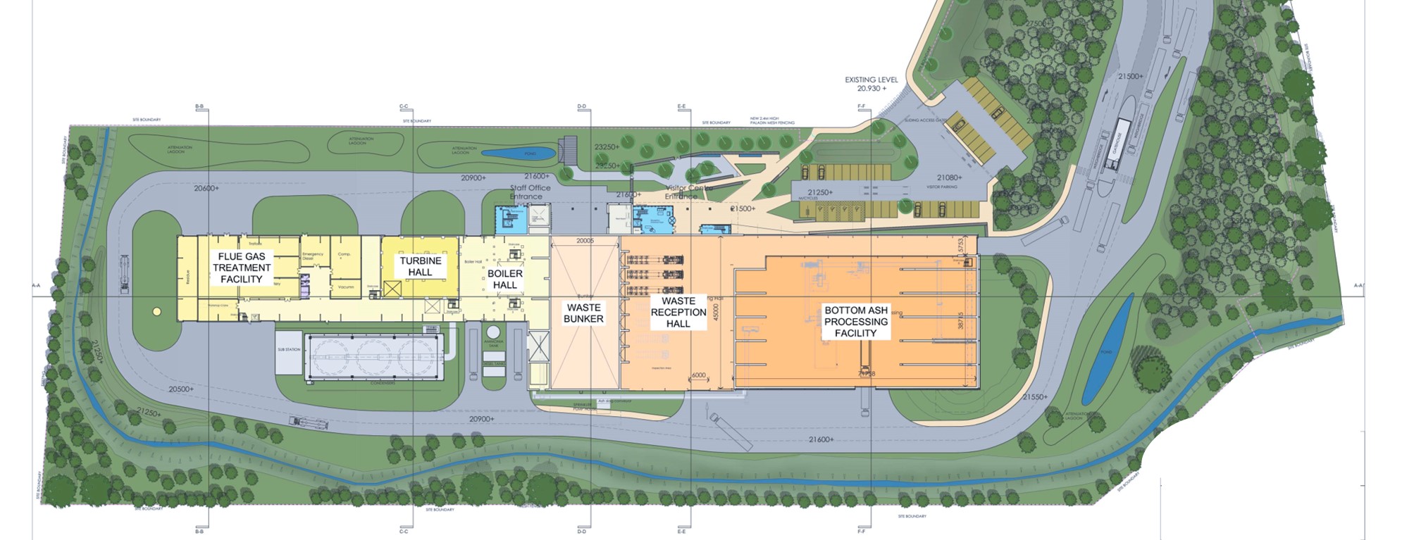 energy from waste facility planning drawing