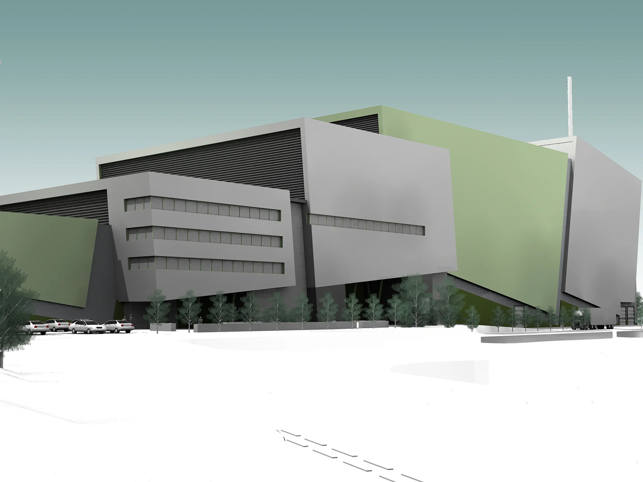 energy from waste facility 3D artist impression