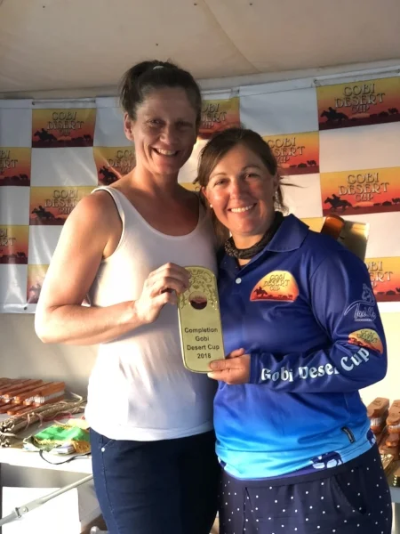 4th place finisher Tania Orlov with Ride Director, Camille Champagne.