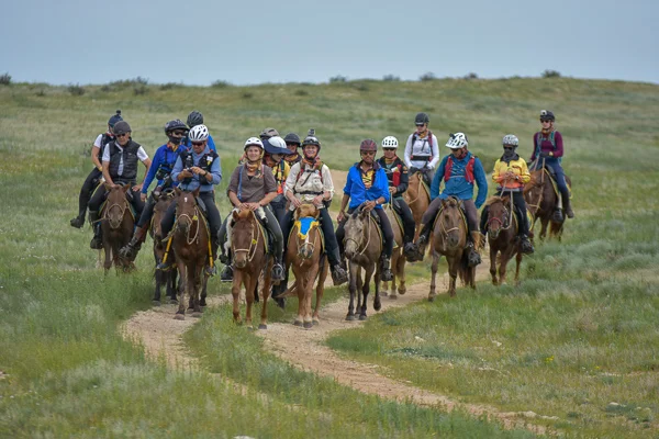 In 2018 we had 18 riders from seven countries race across the steppe on Mongolian horses.