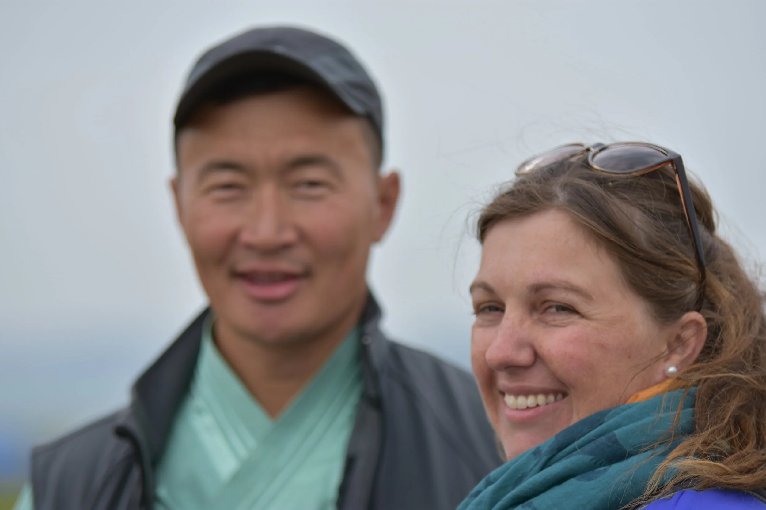Naranbaatar Adiya and Camille Champagne, Co-Founders of The Gobi Desert Cup.