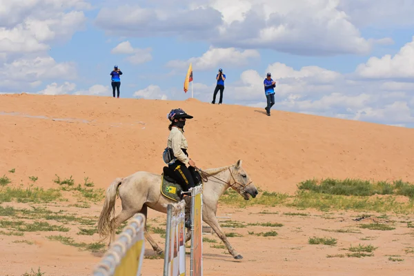 Ruth and her horse came in first place on the final race day.