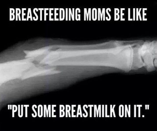 This is obviously a joke 😆, but it comes from a bit of truth....Breastmilk does work beautifully to help heal lots of other issues!