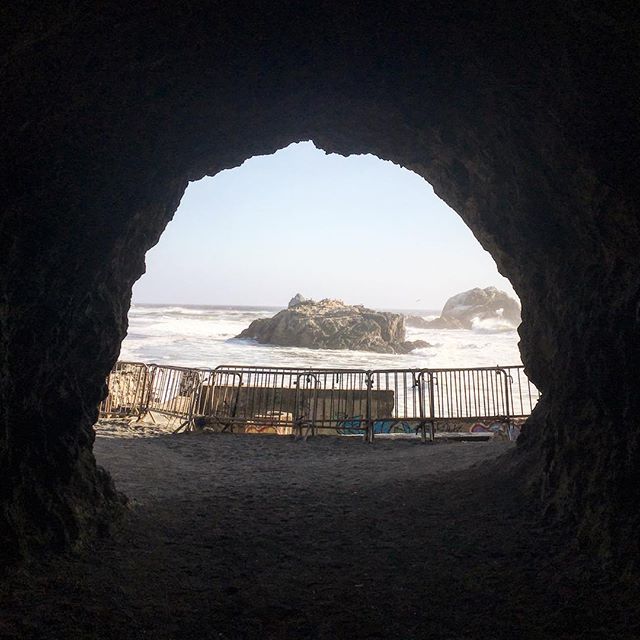 The hike up to this cave was definitely worth it! 🌊 #sf