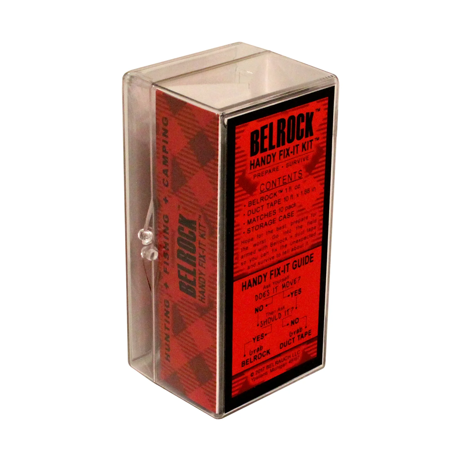 Belrock Sportsman Handy Fix-It Kit by Belrauch LLC. Outdoor Emergency Repair + Survival for Hunting, Fishing, Camping.