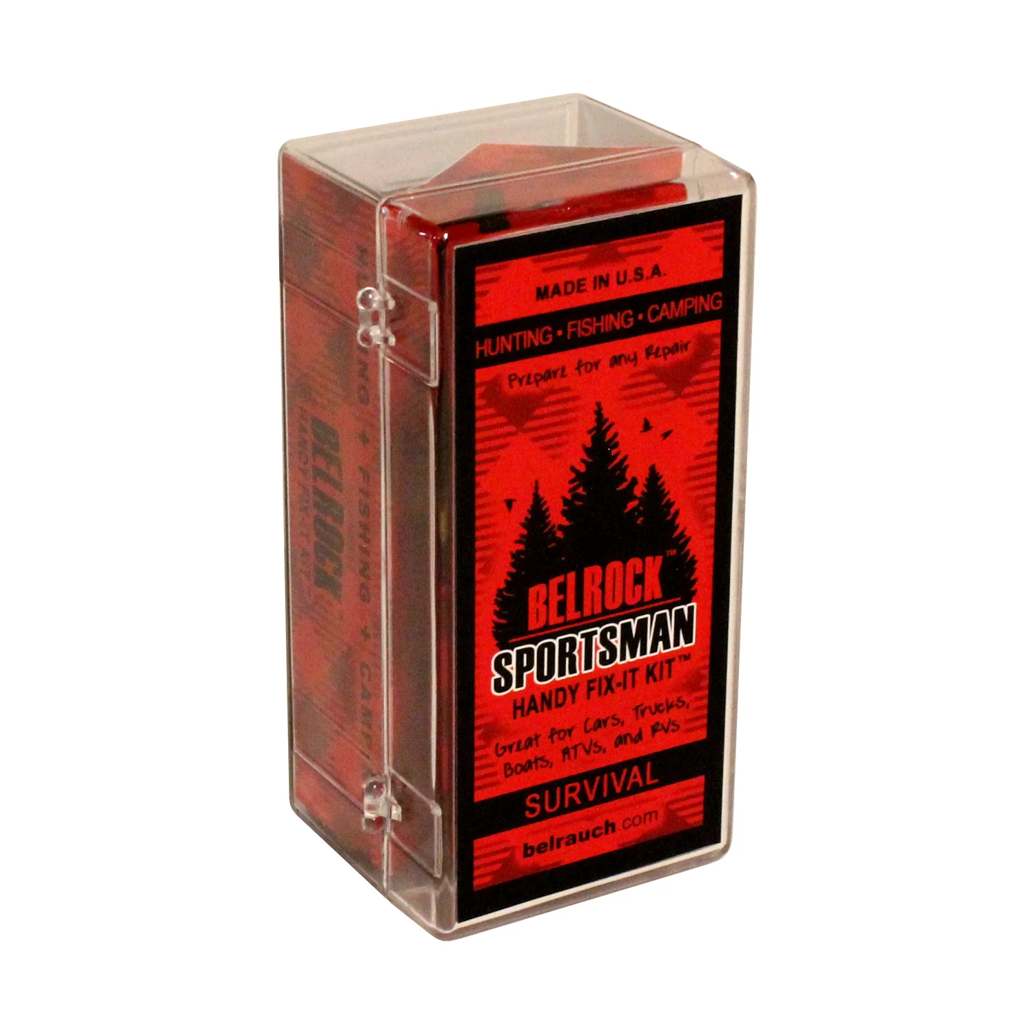 Belrock Sportsman Handy Fix-It Kit by Belrauch LLC. Outdoor Emergency Repair + Survival for Hunting, Fishing, Camping.