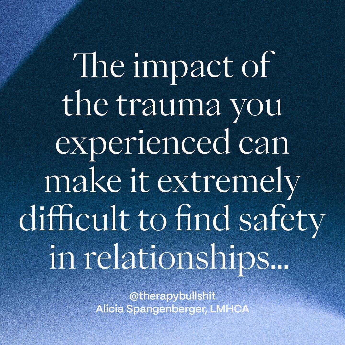 As a couples therapist, I can&rsquo;t promise you a &ldquo;perfect&rdquo; relationship. But what I can promise, is that you were not put on this Earth just to suffer through the impacts of the trauma you experienced.

I believe in your innate ability