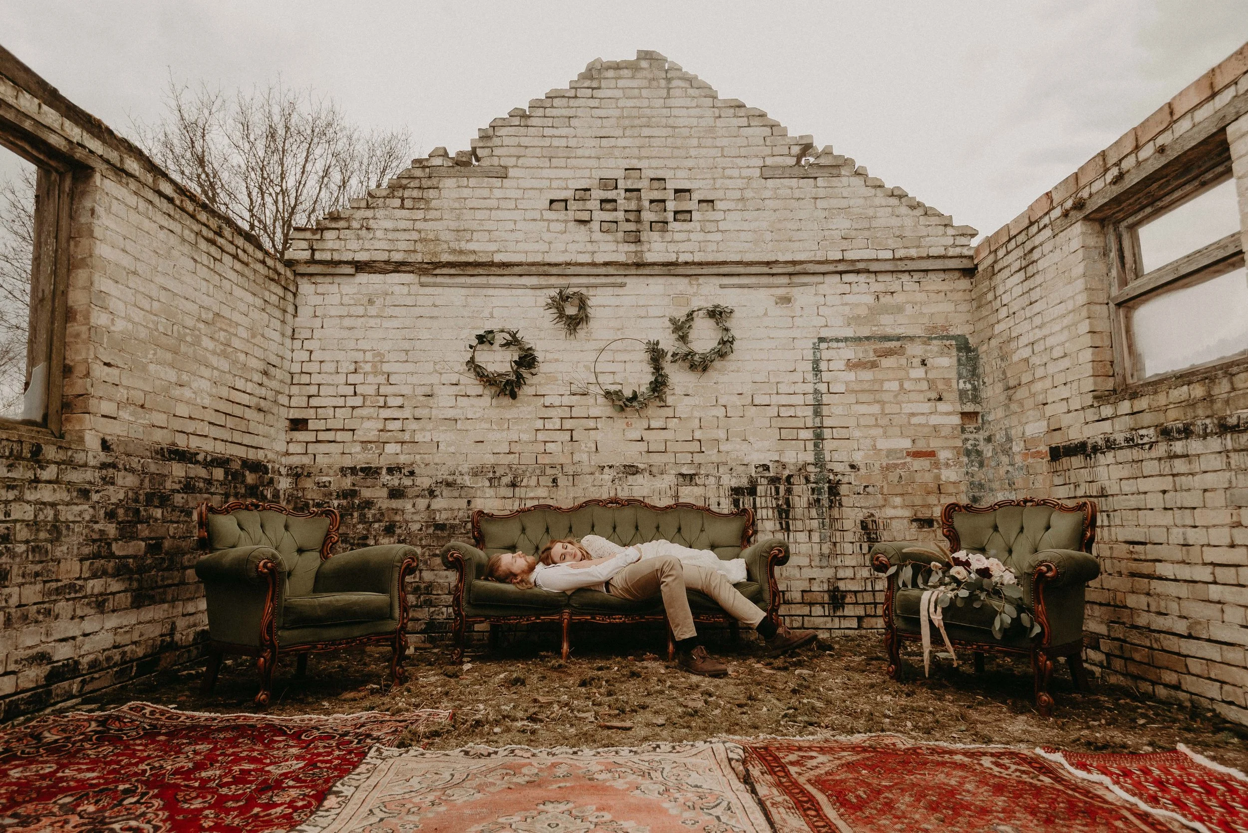 Boho wedding styled shoot at Lodge Farm Barns. Image by Kelsie Low photography