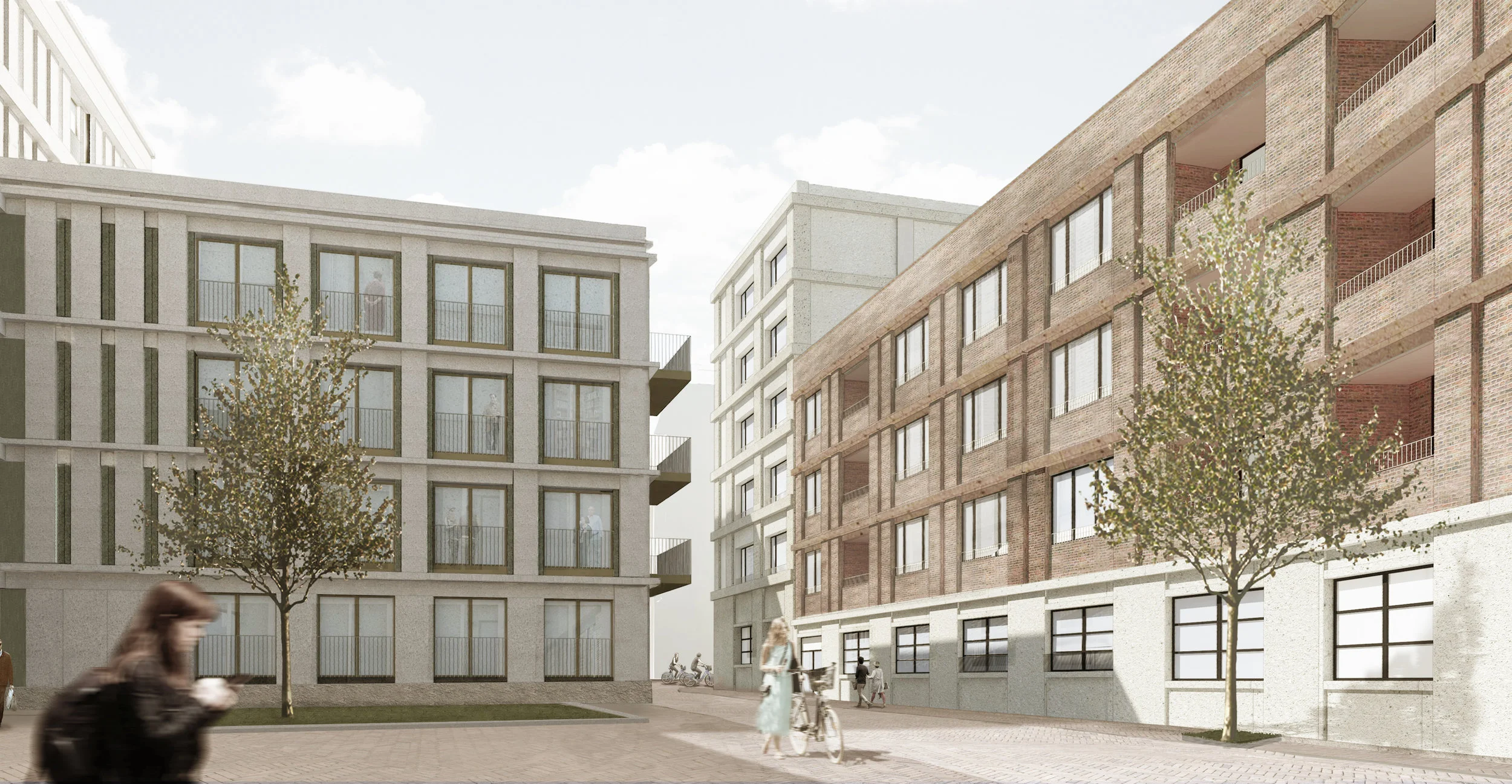 The square between the perimeter block and riverside block