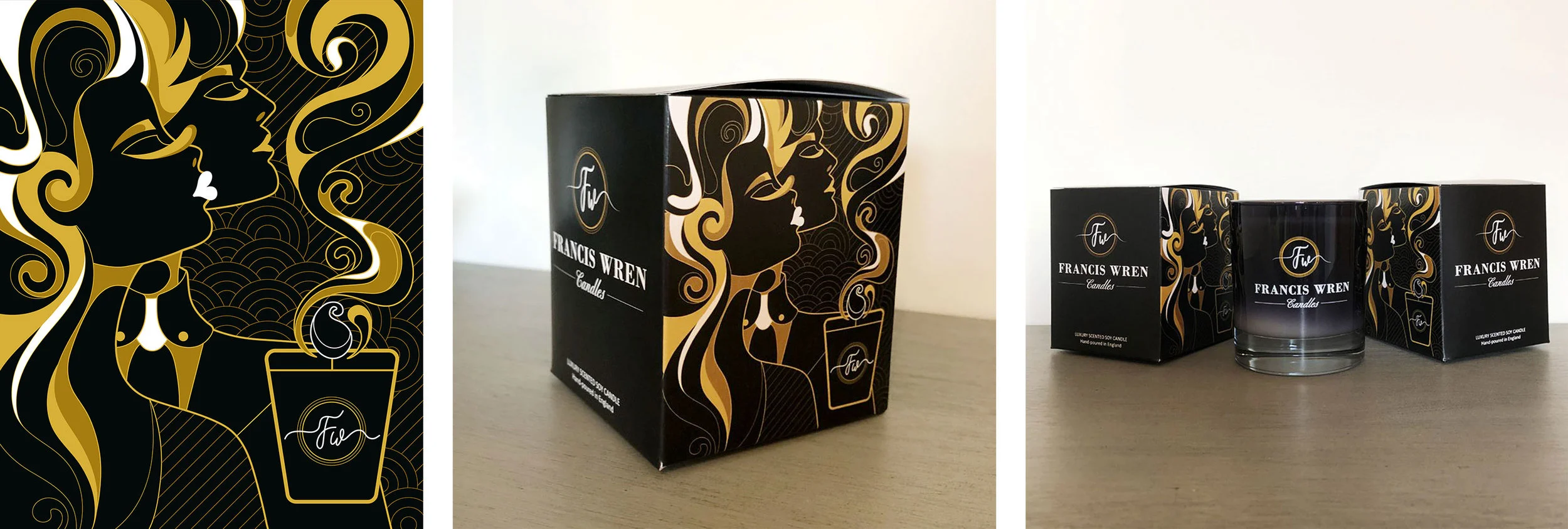 Commission for Francis Wren Candles - Packaging