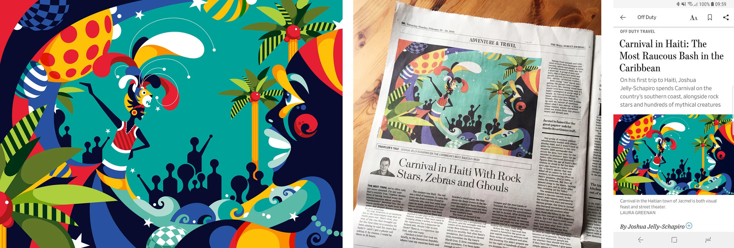 Commission for The Wall Street Journal - Haiti Carnival - Editorial